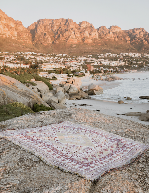 Boho Cotton Throw: Floral