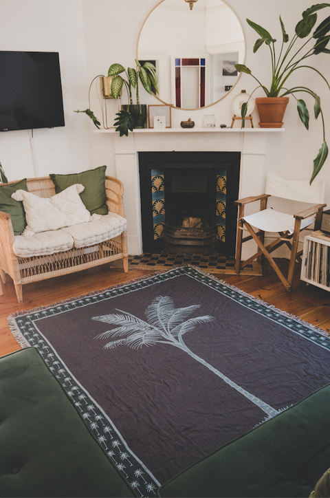 Boho Cotton Throw: The Palm