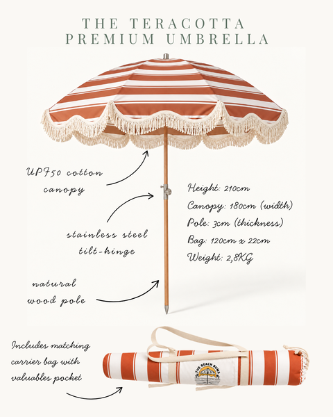 The Terracotta Bundle with Foldable Sunbed