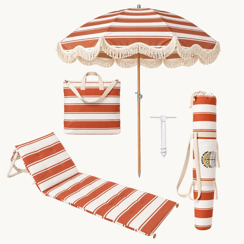 The Terracotta Bundle with Foldable Sunbed